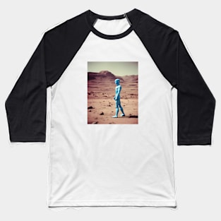 Robot on Mars Baseball T-Shirt